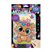 Кристальная мозаика 17*23 см милый мишка МУЛЬТИ АРТ в кор.100шт