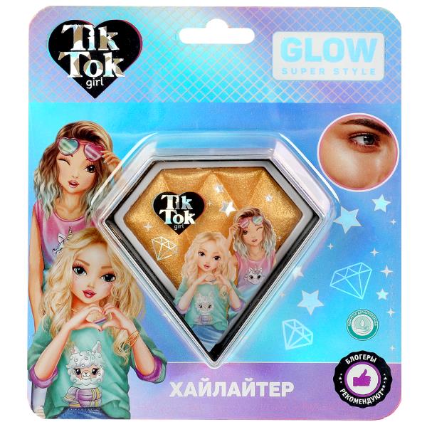 Косметика ДЛЯ ДЕВОЧЕК хайлайтер, золотой, 6 г. TIK TOK GIRL в кор.30*12шт
