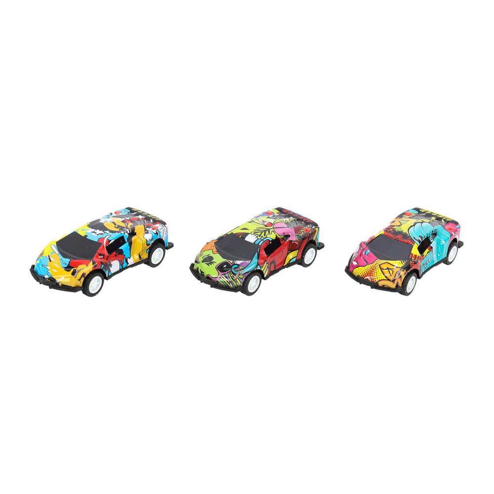 Машина металл Хот Вилс hot wheels набор СПОРТКАР 7 см, 3 шт, в ассорт, кор. Технопарк в кор.2*120наб