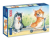 Hatber Puzzle-1000 Из жизни корги,1000ПЗ2_23726