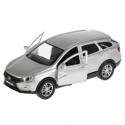 VESTA-CROSS-SL Машина металл LADA VESTA SW CROSS, длина 12 см, откр двери, багаж, инерц, Технопарк в