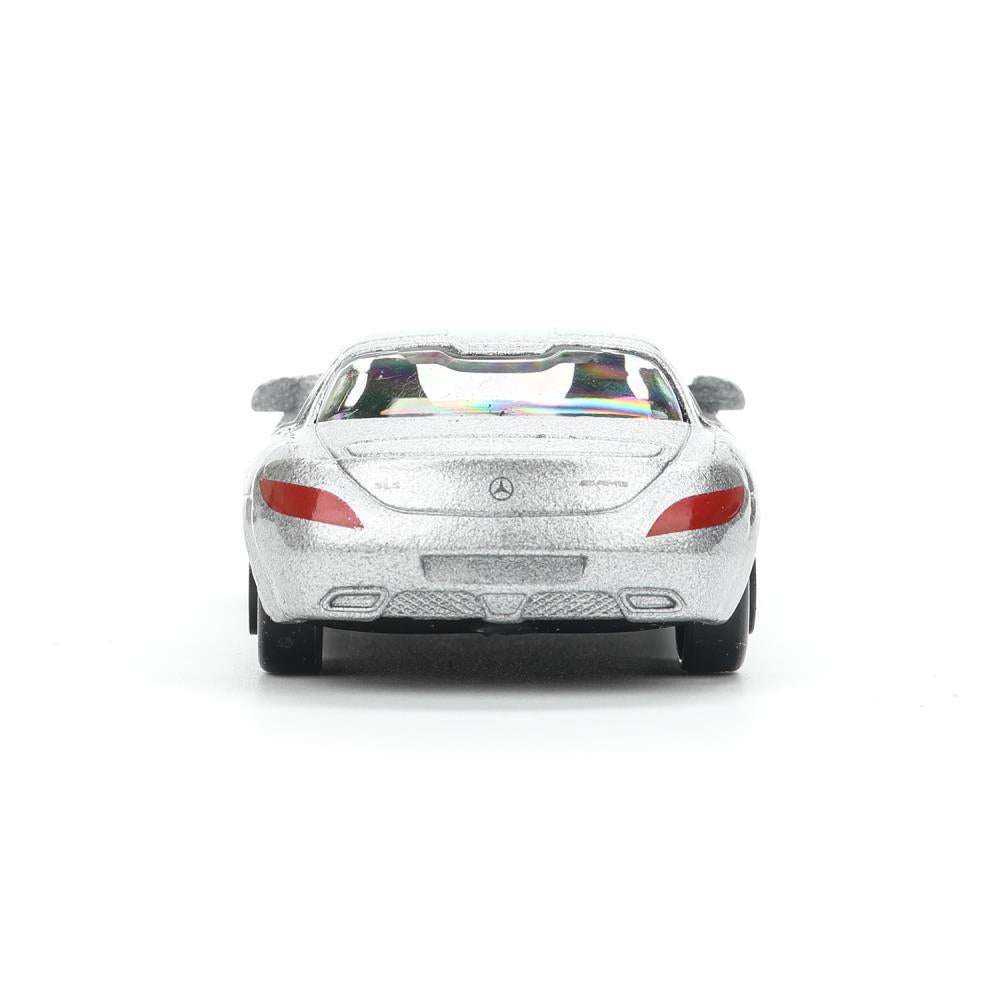Машина металл MERCEDES-BENZ sls amg, длина 7 см, серебристый Технопарк в кор.144шт