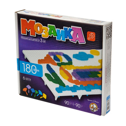 Мозаика фигурная/6 цв/180 эл/1 поле