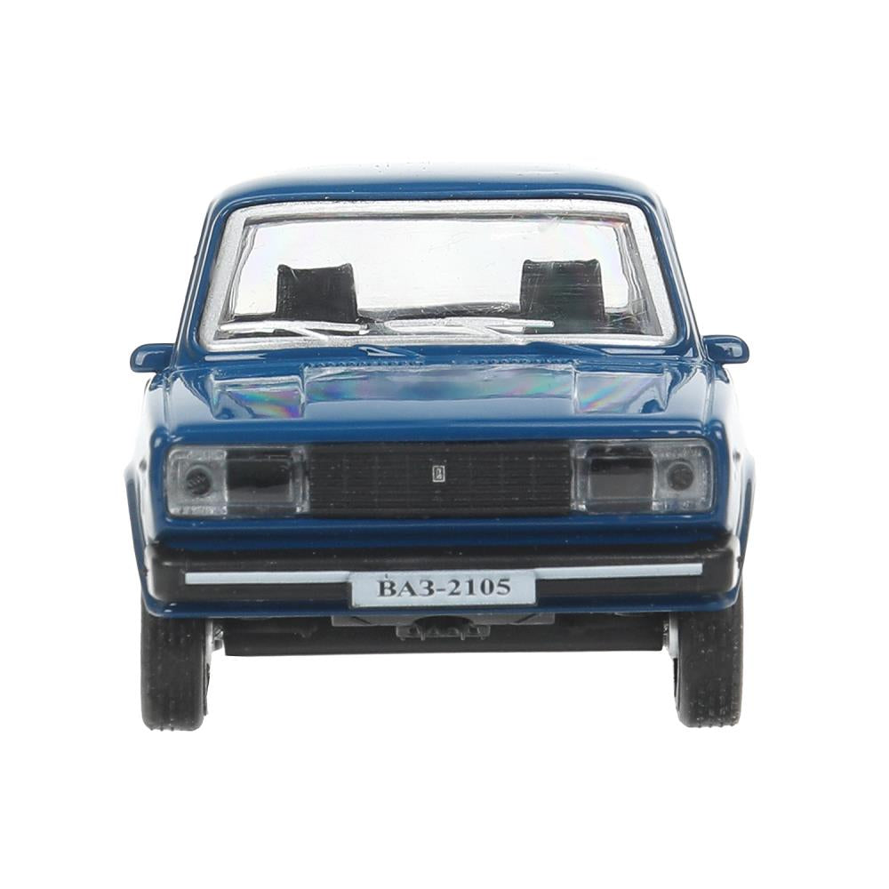 Машина металл LADA ваз-2105 1997 12cm,двери,багаж,инерц.темно-синий,кор. Технопарк в кор.2*36шт