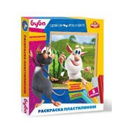MultiArt. Набор для творчества раскраска пластилином "Буба"арт.MODCLAYART-BUBA