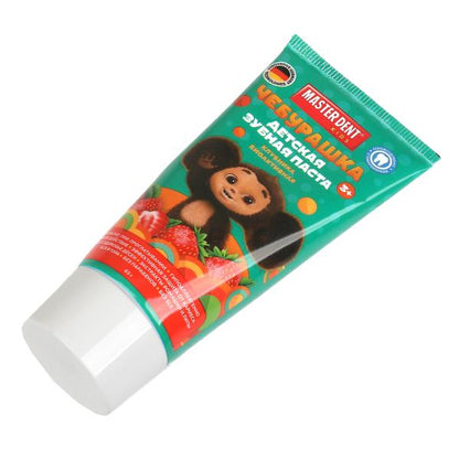 Зубная паста Чебурашка клубника 65 гр MASTER DENT в кор.24шт