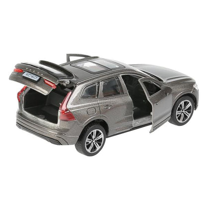 Машина металл "volvo xc60 r-desing" 12см, открыв. двери, инерц., серый в кор. Технопарк в кор.2*36шт