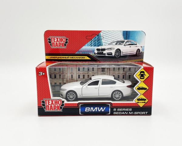 Машина металл BMW 5-ER SEDAN M-SPORT 12 см, двери, багаж, бел, кор. Технопарк в кор.2*36шт