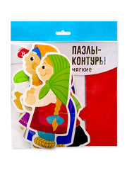 Пазлы контуры "Репка" 7 фигурок Baby Toys (мягкие)