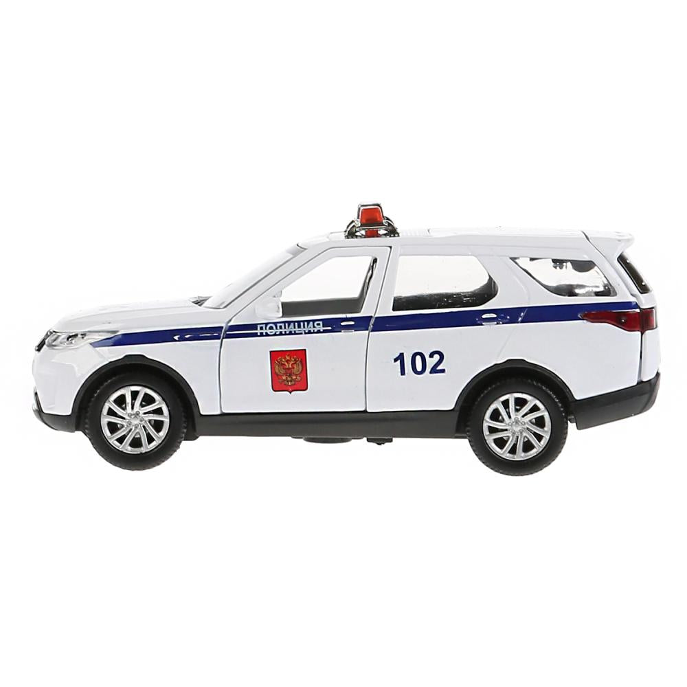Машина металл land rover discovery полиция 12см,откр. двери,инерц,белый в кор Технопарк в кор.2*36шт