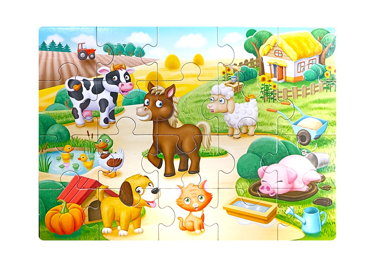 Пазл First Puzzle 4 в 1 "Кто где живет" Baby Toys
