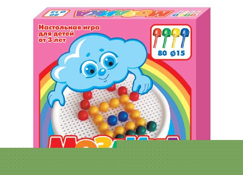 Мозаика d 15/4цв/80шт/круглое поле (арт.00871)