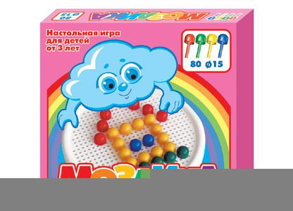 Мозаика d 15/4цв/80шт/круглое поле (арт.00871)