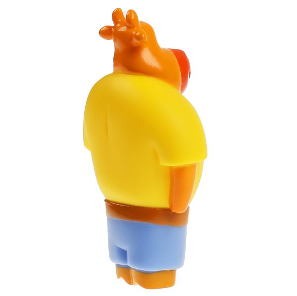 Игрушка для купания Оранжевая корова Па, 10см КАПИТОШКА в кор.100шт