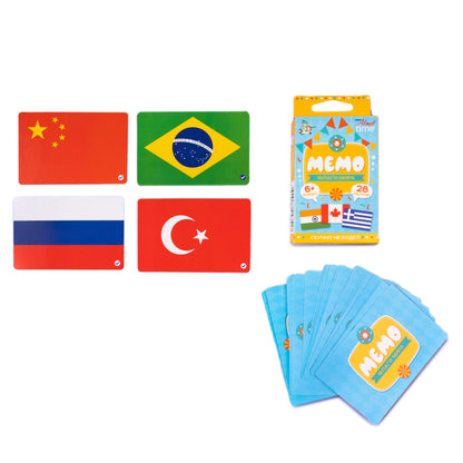 Игра настольная "МЕМО" Флаги (Мир). Серия АКТИВ time