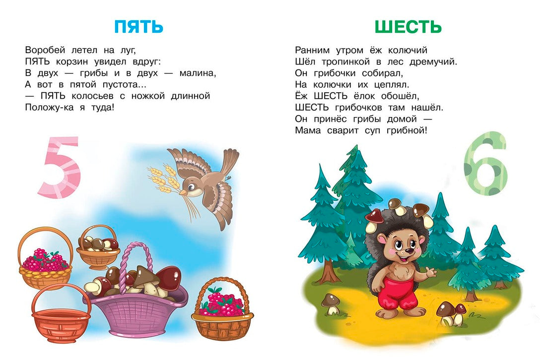 Цифры и счёт. Играем и учимся (с наклейками). /Шестакова.