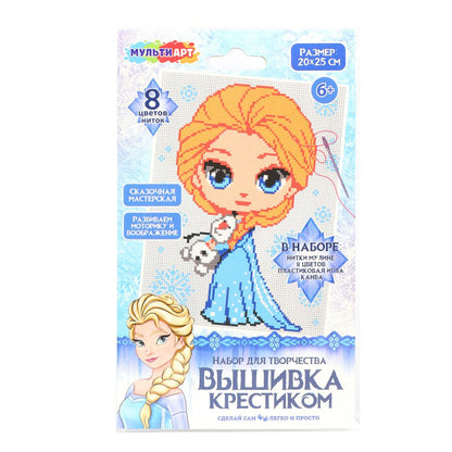 Вышивка снежная принцесса МУЛЬТИ АРТ в кор.200шт