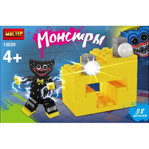Конструктор монстры, 38 дет. МАСТЕР в кор.80шт