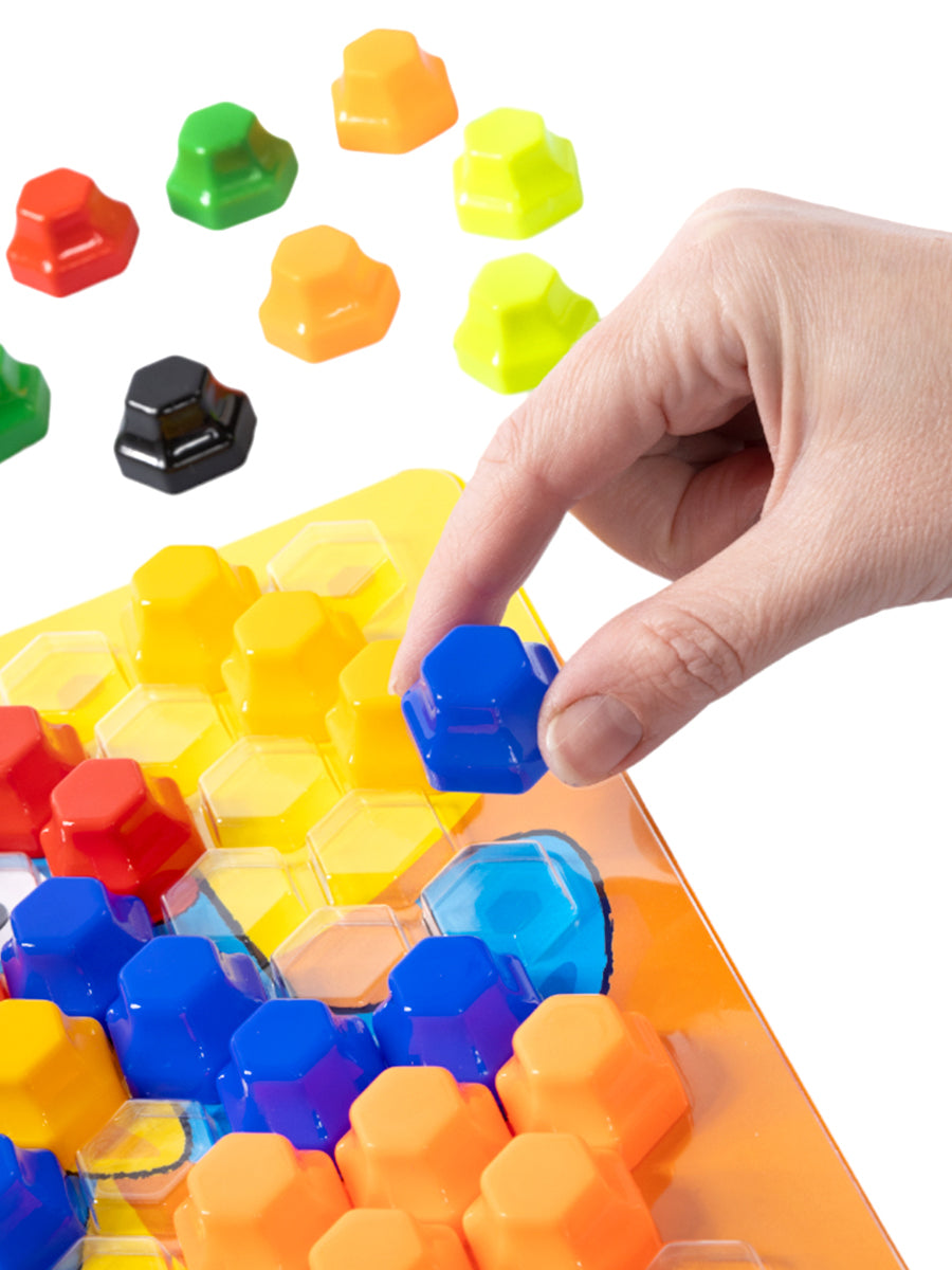 Мозаика для самых маленьких Baby Toys "Трактор" d2,5/7 цв (107 эл)