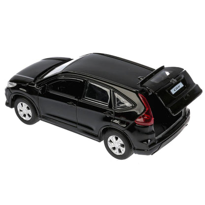 CR-V-BK 272458 Машина металл HONDA CR-V длина 12 см, двери, багаж, инерц, черный, кор. Технопарк в к