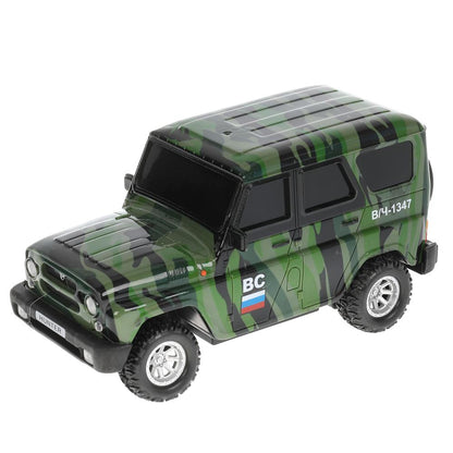 Машина р/у UAZ HUNTER 18 см, свет, камуф, кор. Технопарк в кор.2*24шт