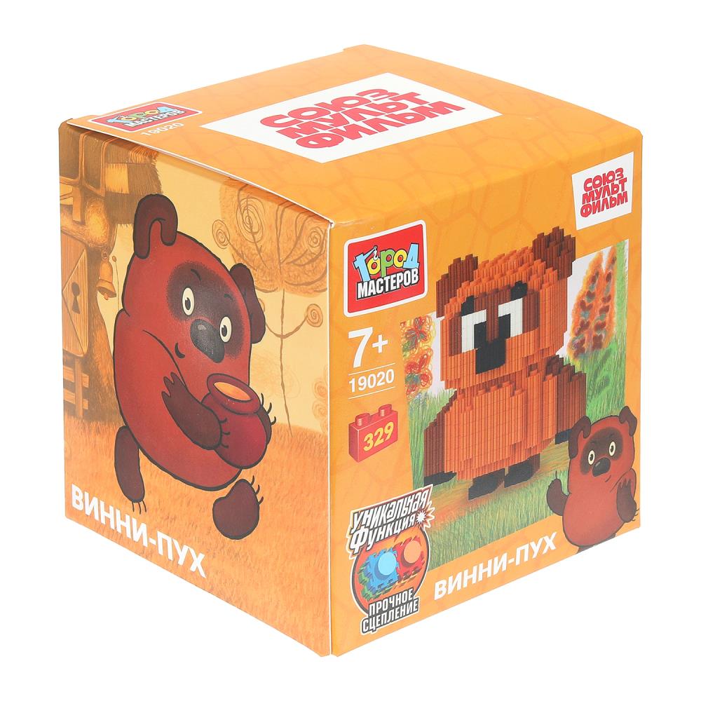 СОЮЗМУЛЬТФИЛЬМ конструктор 3D сборная фигурка Винни Пух, 329 дет. Город мастеров в кор.180шт