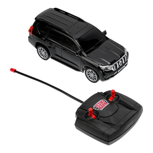 Машина ру TOYOTA PRADO свет, 19 см, черн, кор - в кор.2*24шт