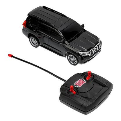 Машина ру TOYOTA PRADO свет, 19 см, черн, кор - в кор.2*24шт