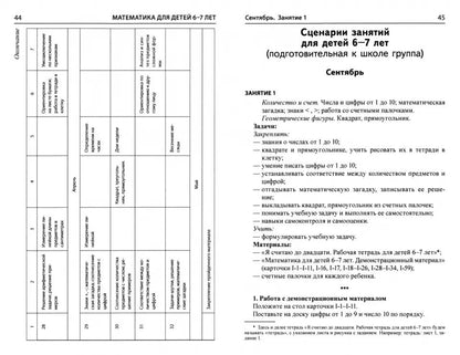 Математика для детей 6-7 лет. Методическое пособие к рабочей тетради «Я считаю до двадцати». 5-е изд. Соответствует ФГОС ДО (2024) / Колесникова Е.В.
