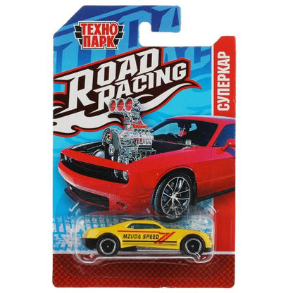 Машина металл ROAD RACING СУПЕРКАР 7,5 см, в ассорт, блист. Технопарк в кор.2*288шт