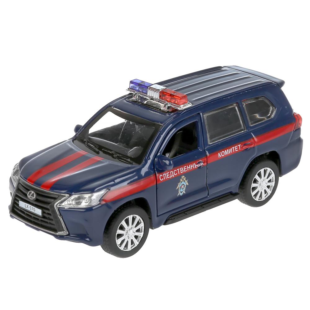 Машина металл "lexus lx-570 следственный комитет" 12см, инерц., синий в кор. Технопарк в кор.2*36шт