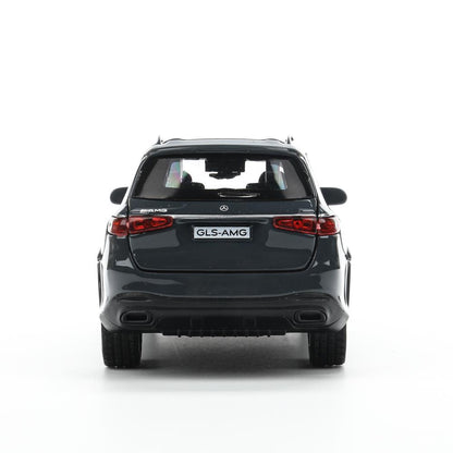 Машина металл MERCEDES-BENZ gls class amg 12см, дв,баг,ин,серый, кор. Технопарк в кор.2*36шт