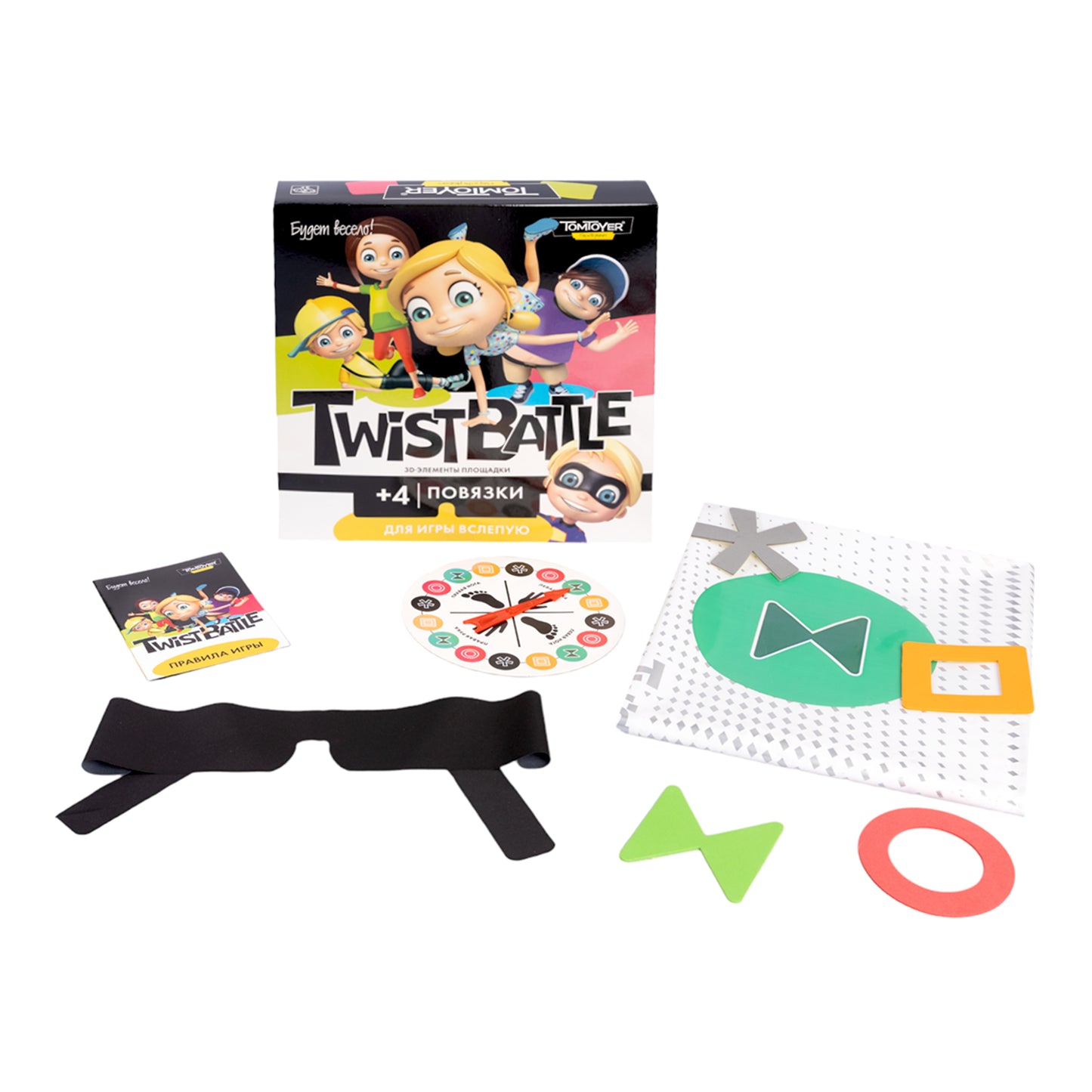 Игра настольная для детей и взрослых "TwistBattle" (TomToyer), (поле 1,2 х1,48 м)