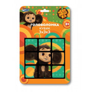 Логическая игра кубик 3х3 Чебурашка блист.11*17*9см ИГРАЕМ ВМЕСТЕ в кор.2*144шт