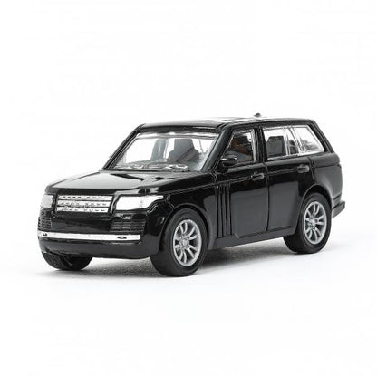 Машина пластик LAND ROVER RANGE ROVER VOGUE 12 см, инерц, черный, кор. Технопарк в кор.2*120шт