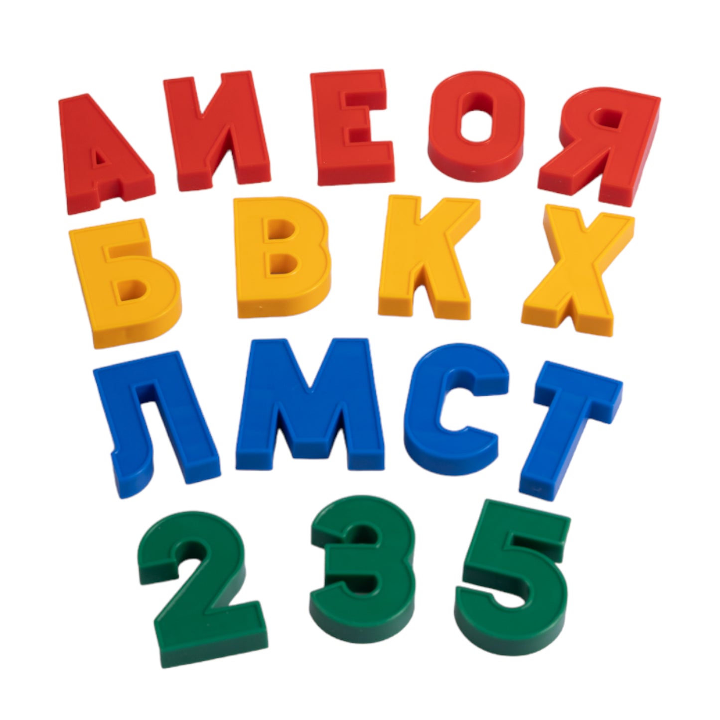 Магнит. азбука Н=25мм 00846 набор букв и цифр