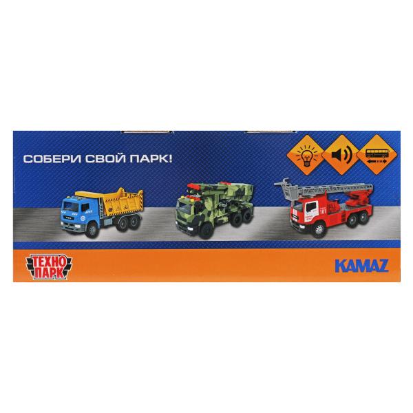 Модель пластик свет-звук ЭЛЕКТРОБУС КАМАЗ-6282 19,5 см, 3 кнопк, синий, кор. Технопарк в кор.48шт