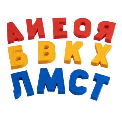 МАГНИТНАЯ АЗБУКА. НАБОР БУКВ РУССКОГО АЛФАВИТА (H=35, 106 ШТ.) в кор.10шт