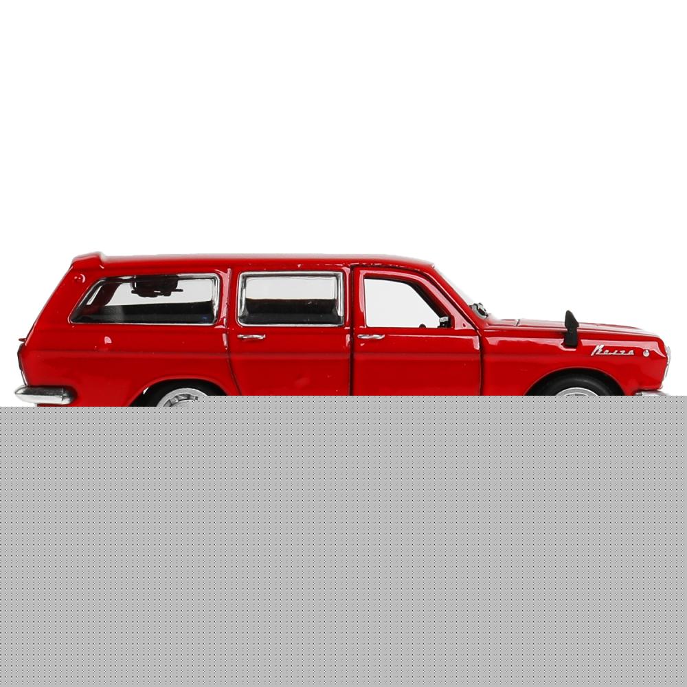 Машина металл ГАЗ -2402 "волга" дл 12 см, откр дв, багаж, инерц, крас., кор. Технопарк в кор.2*36шт