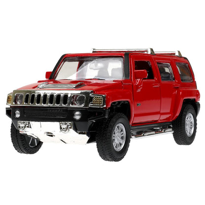 Машина металл свет-звук HUMMER h3, 14,4 см, двери, багажник, инерция Технопарк в кор.2*24шт