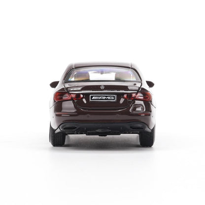 Машина металл MERCEDES-BENZ e-class amg 12см, дв,баг,ин,бордовый, кор. Технопарк в кор.2*36шт
