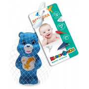 Игрушка для ванны заботливый мишка 10 см, в сетке, КАПИТОШКА в кор.2*240шт