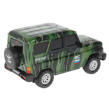 Машина р/у UAZ HUNTER 18 см, свет, камуф, кор. Технопарк в кор.2*24шт