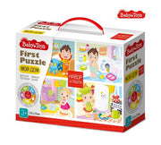 Пазл Baby Toys 4 в 1 16-20-30-42 эл. Мой дом