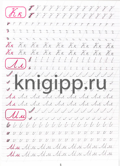КАЛЛИГРАФИЧЕСКАЯ ПРОПИСЬ А4. ПИШЕМ БУКВЫ И ЦИФРЫ