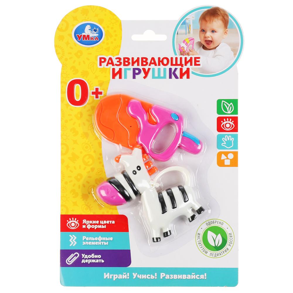 Развивающие игрушки зебра и мороженое на блист Умка в кор.4*36шт