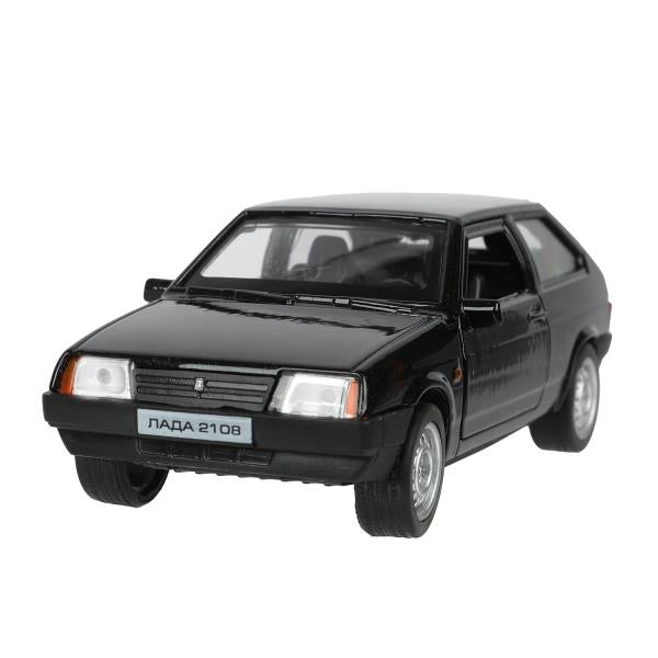 Машина металл LADA -2108 "СПУТНИК", 11,7 см, двери, баг., ин., черный, кор. Технопарк в кор.2*36шт
