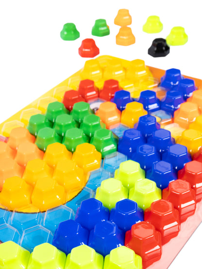 Мозаика для самых маленьких Baby Toys "Трактор" d2,5/7 цв (107 эл)
