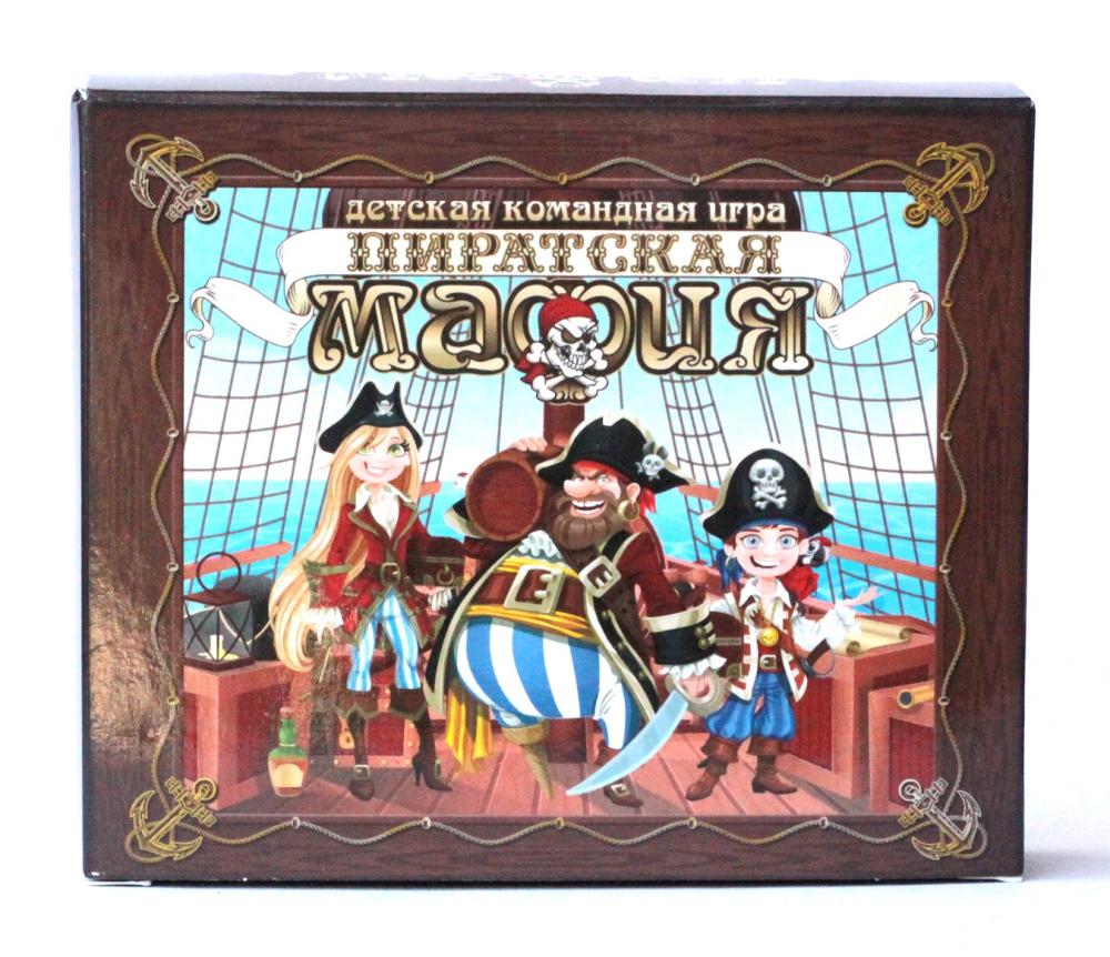 Игра настольная карточная "Пиратская мафия" (28 карточек) в кор.22шт