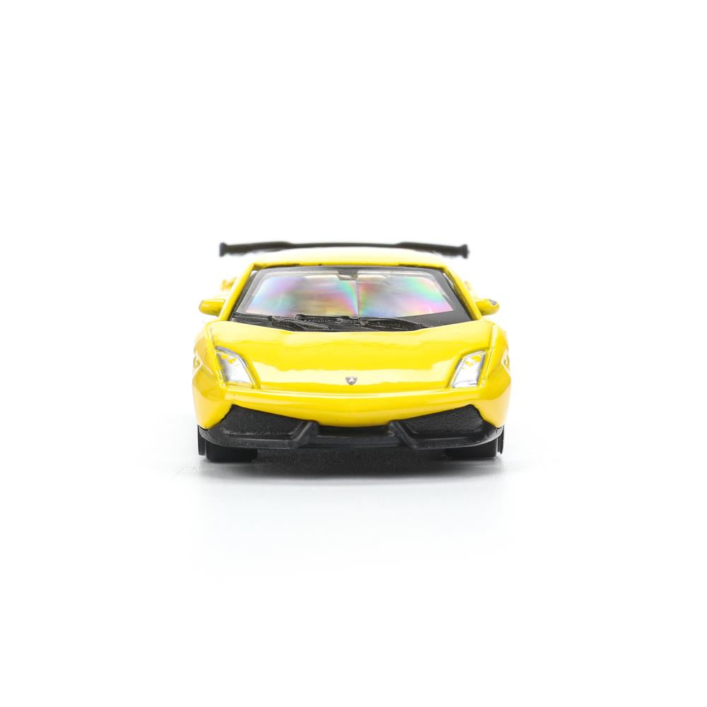 Машина металл lamborghini lp-570, длина 7 см, желтый Технопарк в кор.144шт